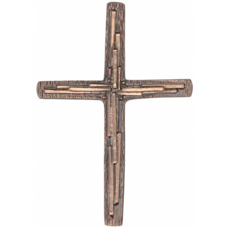 Croix Murale en bronze 22,5 x 15,5 cm