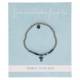 Bracelet " ton ange gardien" en acier et sodalite