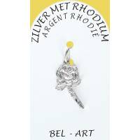 Médaille Argent Rhodié - Ste Rita Rose