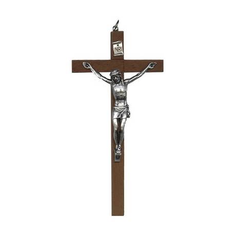 Kruisbeeld - 13 cm - Hout 