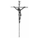 Kruisbeeld - 18 cm - Metaal Vernikkeld 