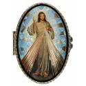Pillendoosje - Barmhartige Kristus - Mozaiek - Ov70 X 45 mm 