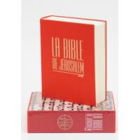 Bible de Jérusalem - Grand format - Tissu rouge + étui