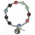 Bracelet s/élast Ste Rita - Multicolore