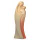 Statue Vierge Marie avec enfant en bois -15 cm - finition couleur