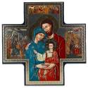 Ikoon 15 X 15 cm Kruis - Heilige Familie 