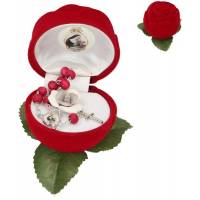 Ecrin rose image Ste Rita avec dizainier parfumé