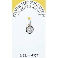 Medaille Zilver + Rhodium - H Rita - 8 mm 