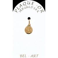 Medaille plaqué-goud - H Rita - 8 mm 