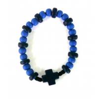 Bracelet bleu foncé D5cm
