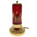 Electrische Godslamp / 20 cm / Rood glas (om te zetten) 