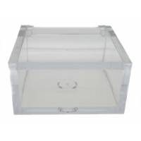 Boîte Plexi Transparent - Carrée - 6 X 6 X 3 cm