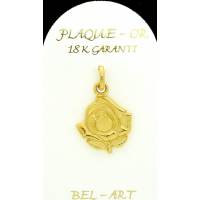 Medaille plaqué-goud - H Rita - Roosje 