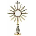Ostensoir doré - H 20 cm - pour hostie 35 mm