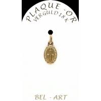 Médaille plaqué-or - Miraculeuse - 11 mm