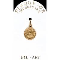 Medaille plaqué-goud - H Rita - 12 mm 