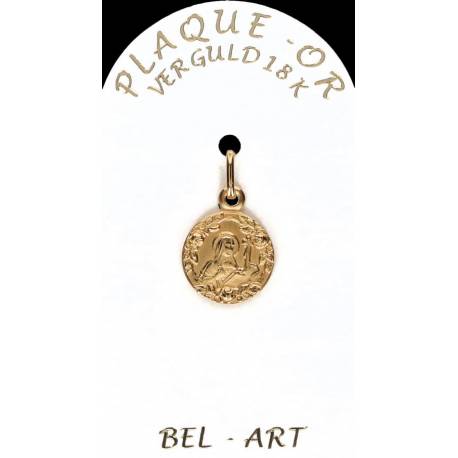Médaille plaqué-or - Ste Rita - 12 mm