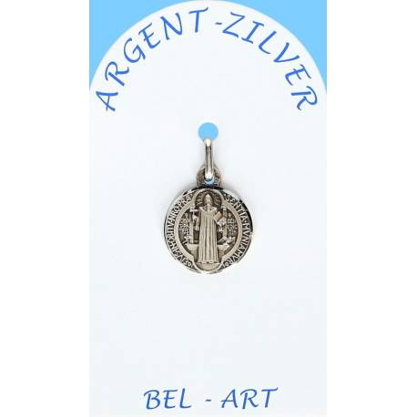 Médaille Argent - St Benoît - 14 mm