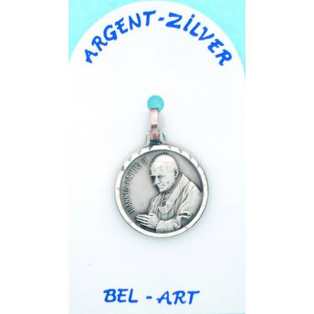 Médaille Argent - Pape JP II - 16 mm