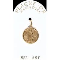 Medaille plaqué-goud - OLV van de Weg - 16 mm 
