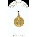 Médaille plaqué-or - E.J. de Prague - 16 mm