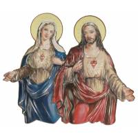 Plaque Magnétique - Sacré Coeur de Jésus et de Marie