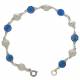 Bracelet Enfant Bleu / Argente 12 Med