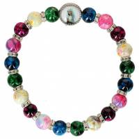 Bracelet sur élastique Multicolore Vierge priante