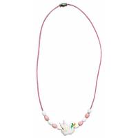 Collier Colombe Rose Environ 20cm