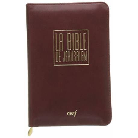 Bible de Jérusalem - Edition poche cuir - Tranche dorée