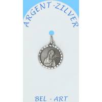 Médaille Argent Vierge Banneux 14 mm