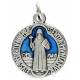 Medaille 18 mm - H Benedictus - Metaal Email blauw 