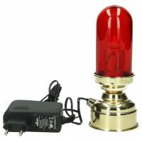 Lamp/H Sacrament-H 16 cm Rood Glas Messing verguld / 220 V 
