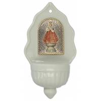 Bénitier - E.J de Prague - Porcelaine 16 x 9 cm