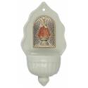 Bénitier - E.J de Prague - Porcelaine 16 x 9 cm