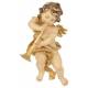 Houtsnijwerk Engel /Trombone 15 cm / Gekleurd 