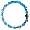 Armband op elastiek Turkoois 