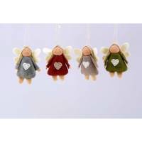 Vilten hanger engel 10 cm 