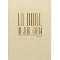 Bible de Jérusalem - Couverture souple beige pages dorées 