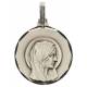 Medaille O.L.V. - 16 mm - Metaal Verzilverd 