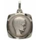 Médaille 15 X 15 mm - Vierge - Métal Argenté
