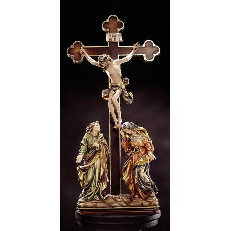 Kalvarie H 53 cm / Figuren 20 cm Gekleurd 