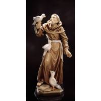 Houtsnijwerk H Franciscus 20 Cm Gekleurd 