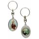 Porte-Clefs St Christophe / Ste Rita 90 X 25 mm