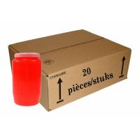 Karton met 20 Kaarsen 3J/RE - ROOD 