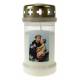 Bougie 3J / CD / blanc / St Antoine