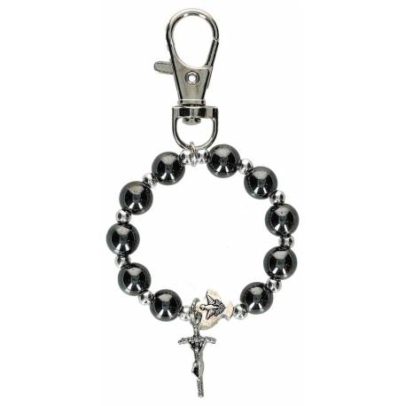Porte-clefs / Dizainier - Hématite