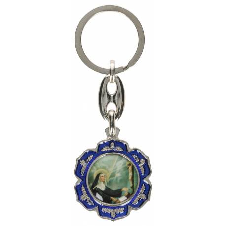 Porte-Clefs Ste Rita 900 X 35 Mm Email Bleu