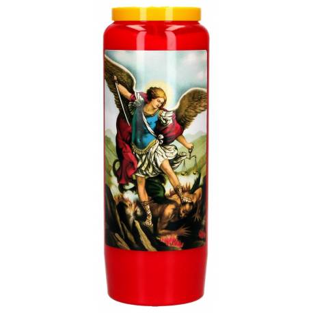 Noveenkaars / rood / Heilige Michael 