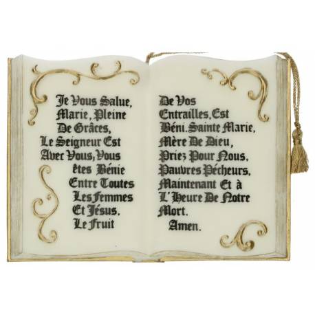 Livre En Cire "Je Vous Salue Marie"